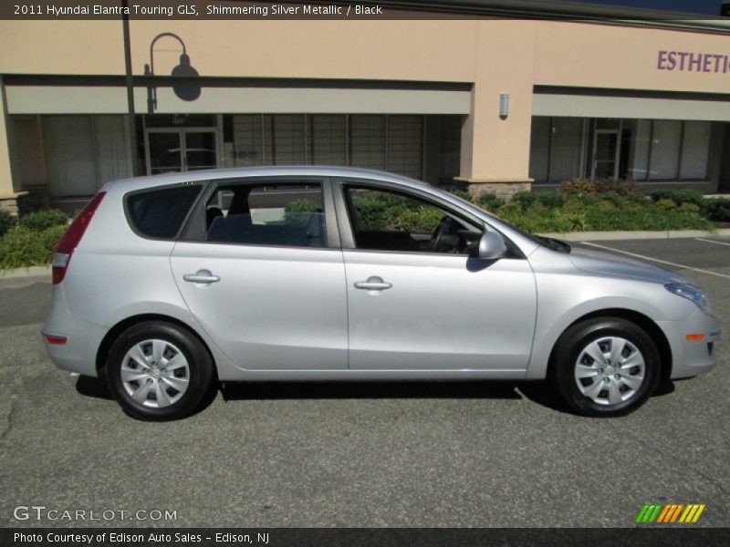 Shimmering Silver Metallic / Black 2011 Hyundai Elantra Touring GLS