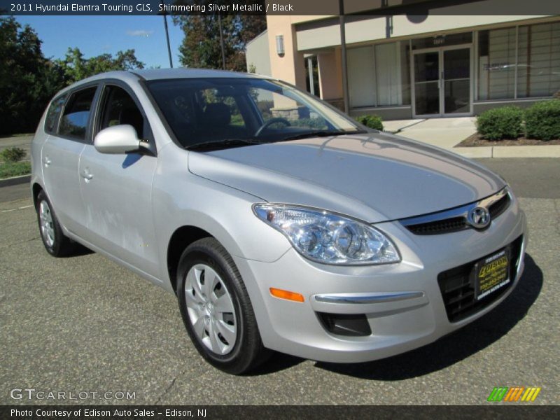 Shimmering Silver Metallic / Black 2011 Hyundai Elantra Touring GLS