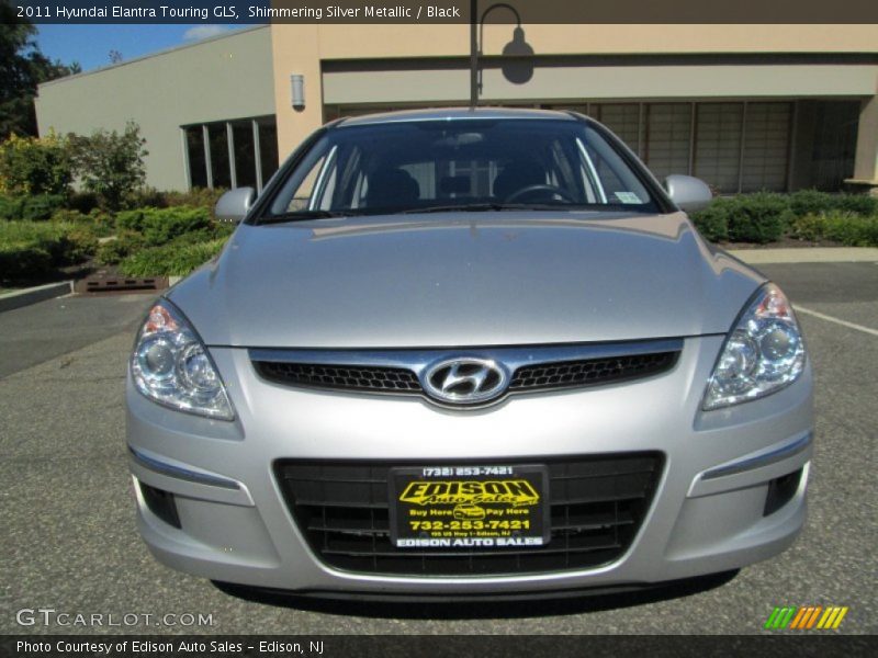 Shimmering Silver Metallic / Black 2011 Hyundai Elantra Touring GLS