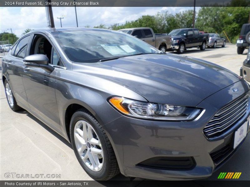 Sterling Gray / Charcoal Black 2014 Ford Fusion SE