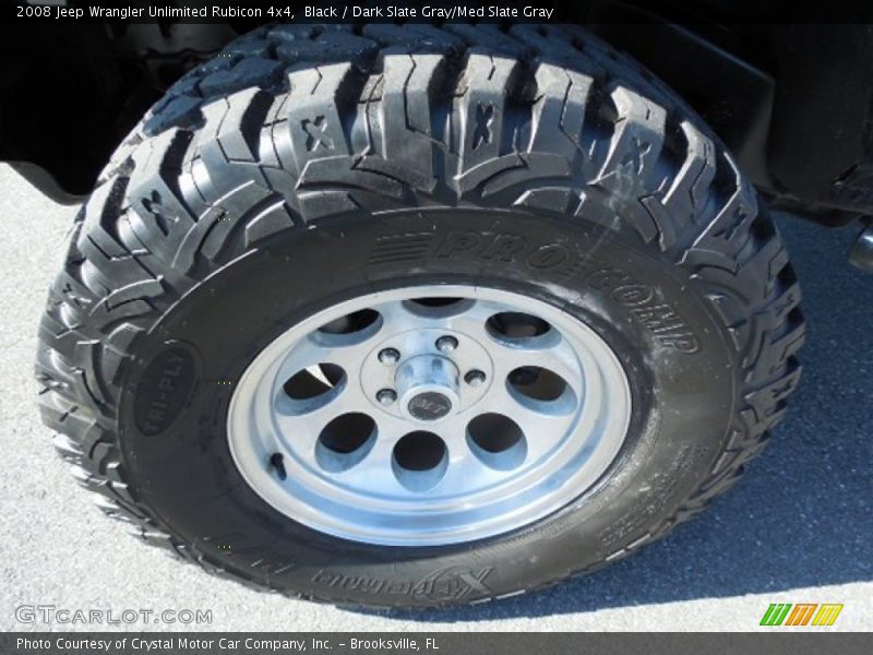 Black / Dark Slate Gray/Med Slate Gray 2008 Jeep Wrangler Unlimited Rubicon 4x4