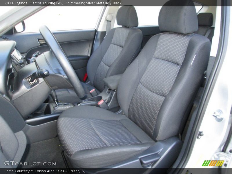 Shimmering Silver Metallic / Black 2011 Hyundai Elantra Touring GLS
