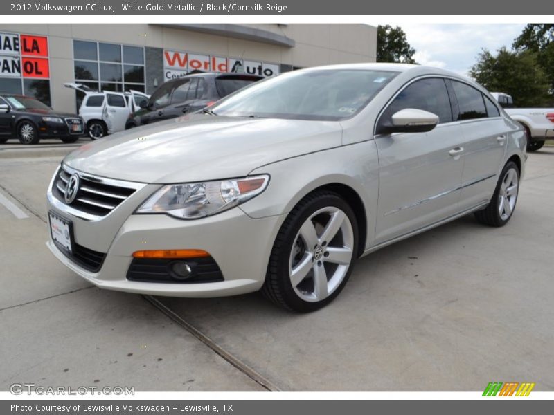 White Gold Metallic / Black/Cornsilk Beige 2012 Volkswagen CC Lux