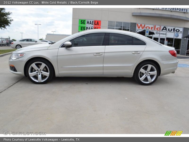 White Gold Metallic / Black/Cornsilk Beige 2012 Volkswagen CC Lux
