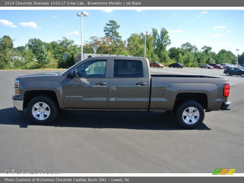 Brownstone Metallic / Jet Black 2014 Chevrolet Silverado 1500 LT Crew Cab