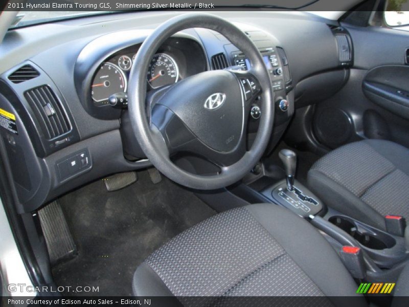 Shimmering Silver Metallic / Black 2011 Hyundai Elantra Touring GLS