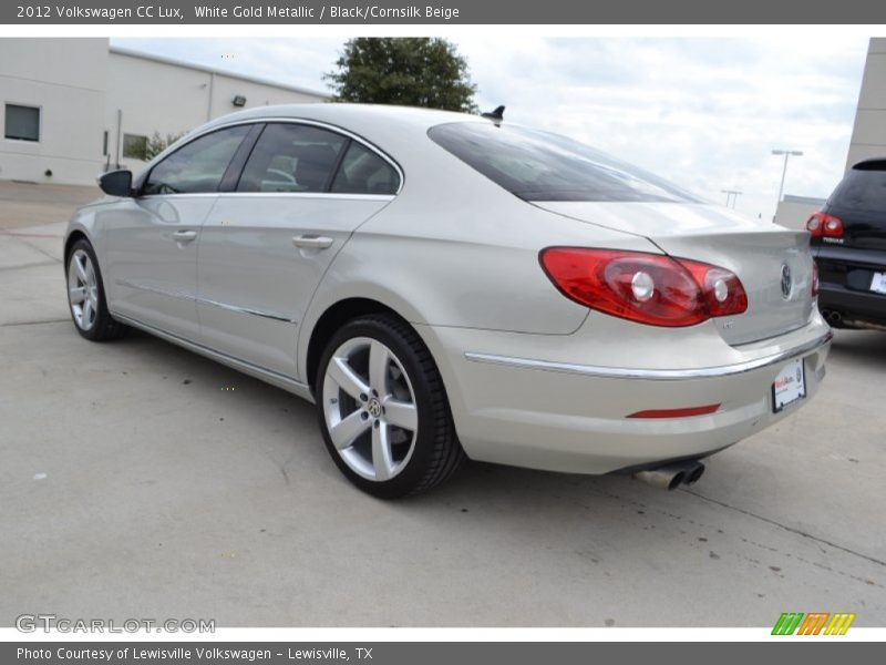 White Gold Metallic / Black/Cornsilk Beige 2012 Volkswagen CC Lux