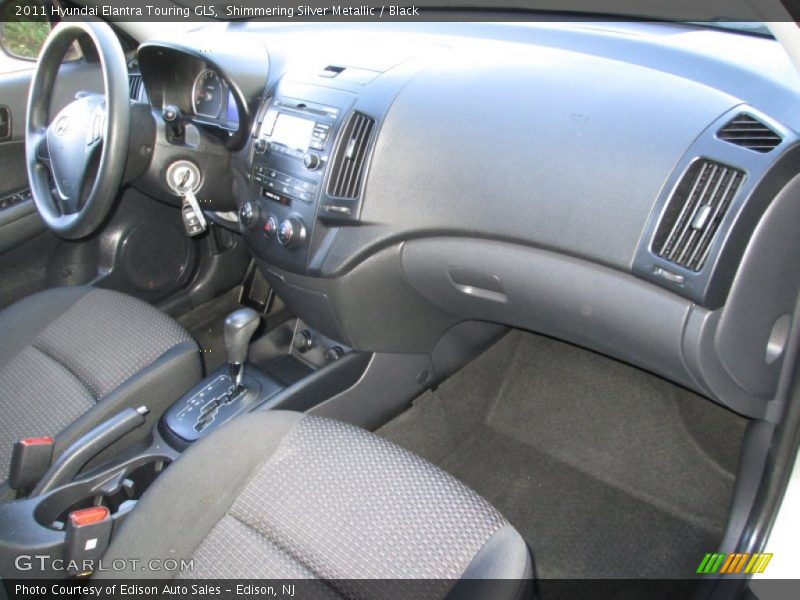 Shimmering Silver Metallic / Black 2011 Hyundai Elantra Touring GLS