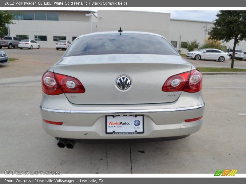 White Gold Metallic / Black/Cornsilk Beige 2012 Volkswagen CC Lux