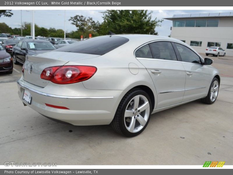 White Gold Metallic / Black/Cornsilk Beige 2012 Volkswagen CC Lux