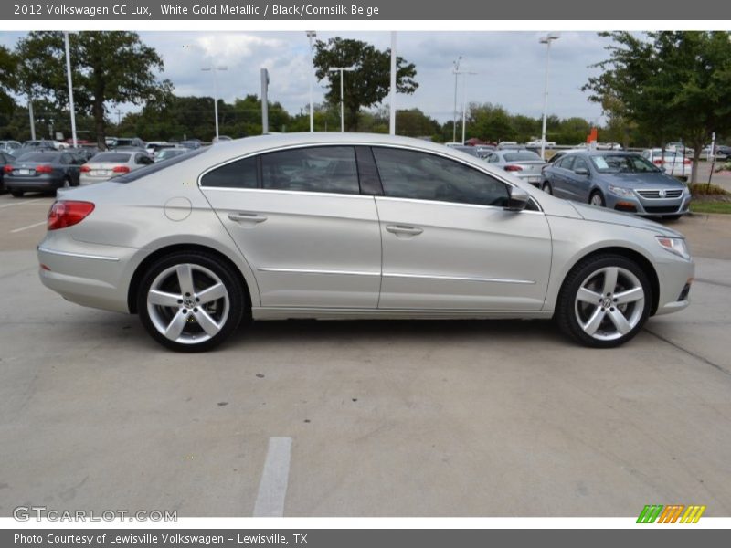 White Gold Metallic / Black/Cornsilk Beige 2012 Volkswagen CC Lux