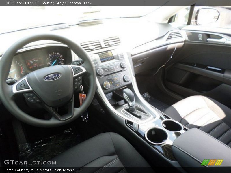 Sterling Gray / Charcoal Black 2014 Ford Fusion SE