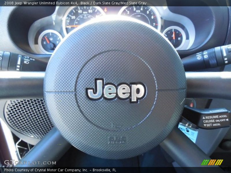 Black / Dark Slate Gray/Med Slate Gray 2008 Jeep Wrangler Unlimited Rubicon 4x4