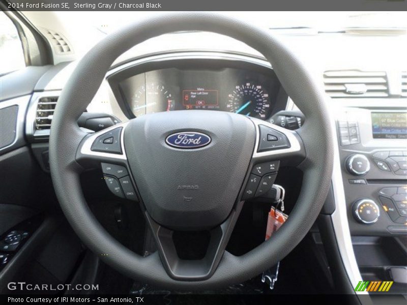 Sterling Gray / Charcoal Black 2014 Ford Fusion SE