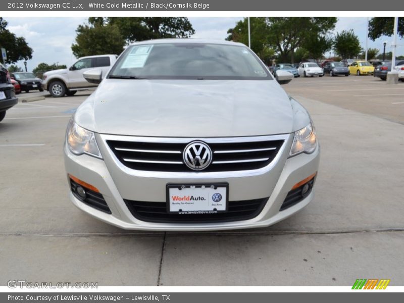 White Gold Metallic / Black/Cornsilk Beige 2012 Volkswagen CC Lux