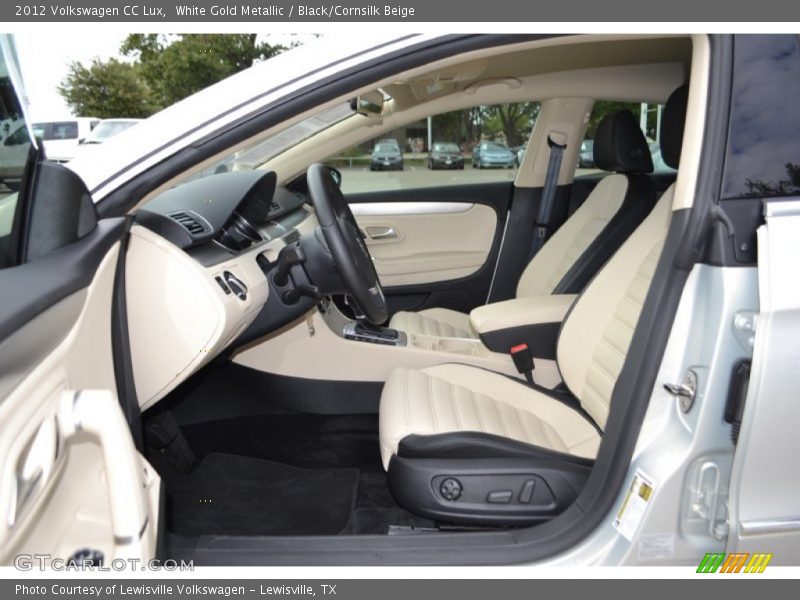 White Gold Metallic / Black/Cornsilk Beige 2012 Volkswagen CC Lux