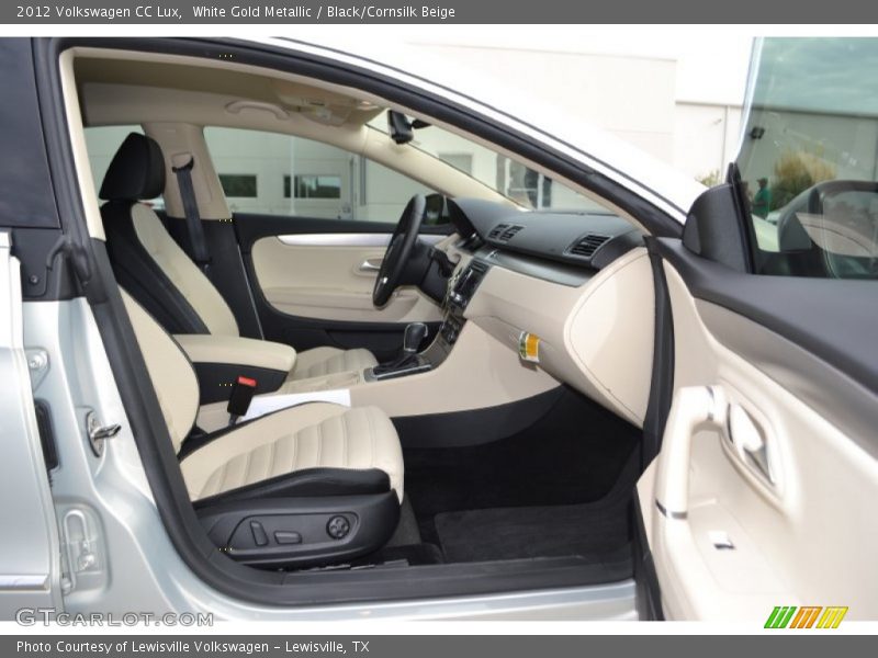 White Gold Metallic / Black/Cornsilk Beige 2012 Volkswagen CC Lux