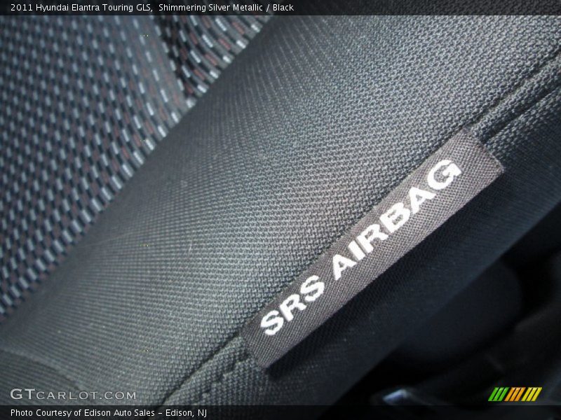 Shimmering Silver Metallic / Black 2011 Hyundai Elantra Touring GLS