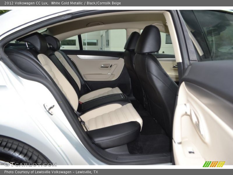 White Gold Metallic / Black/Cornsilk Beige 2012 Volkswagen CC Lux