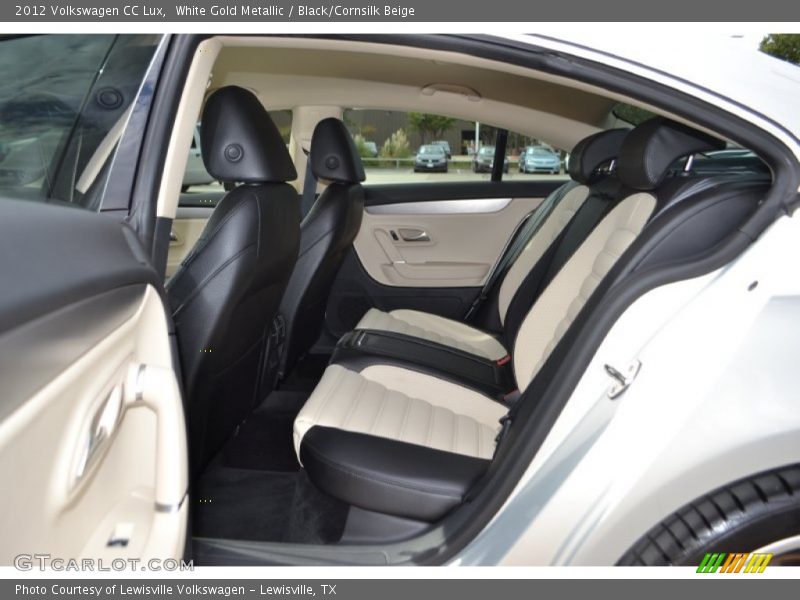 White Gold Metallic / Black/Cornsilk Beige 2012 Volkswagen CC Lux