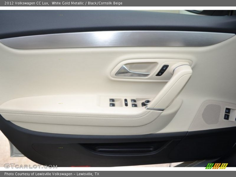 White Gold Metallic / Black/Cornsilk Beige 2012 Volkswagen CC Lux
