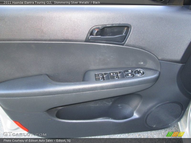 Shimmering Silver Metallic / Black 2011 Hyundai Elantra Touring GLS
