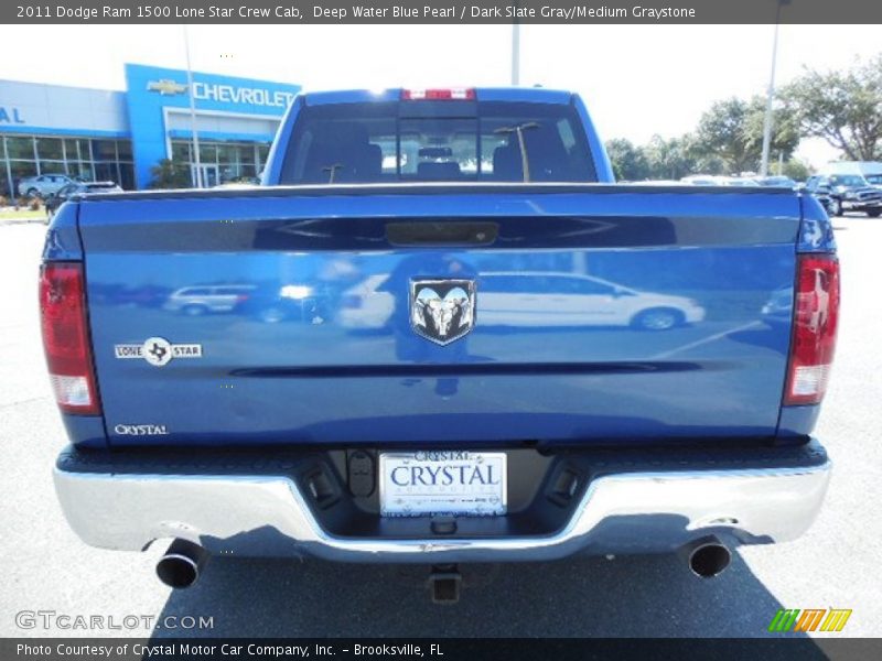 Deep Water Blue Pearl / Dark Slate Gray/Medium Graystone 2011 Dodge Ram 1500 Lone Star Crew Cab