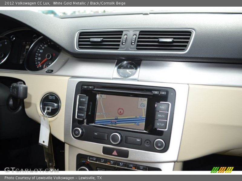 White Gold Metallic / Black/Cornsilk Beige 2012 Volkswagen CC Lux