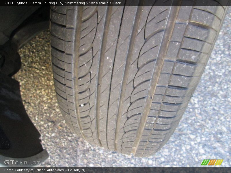 Shimmering Silver Metallic / Black 2011 Hyundai Elantra Touring GLS