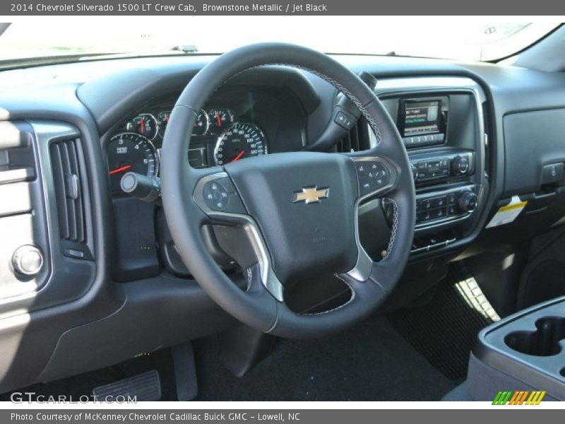 Brownstone Metallic / Jet Black 2014 Chevrolet Silverado 1500 LT Crew Cab