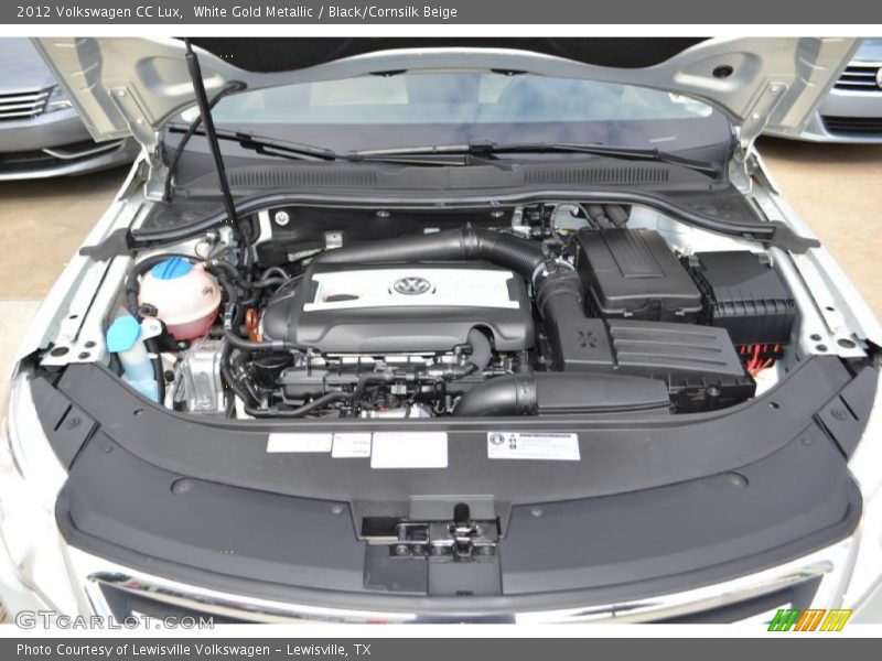 White Gold Metallic / Black/Cornsilk Beige 2012 Volkswagen CC Lux