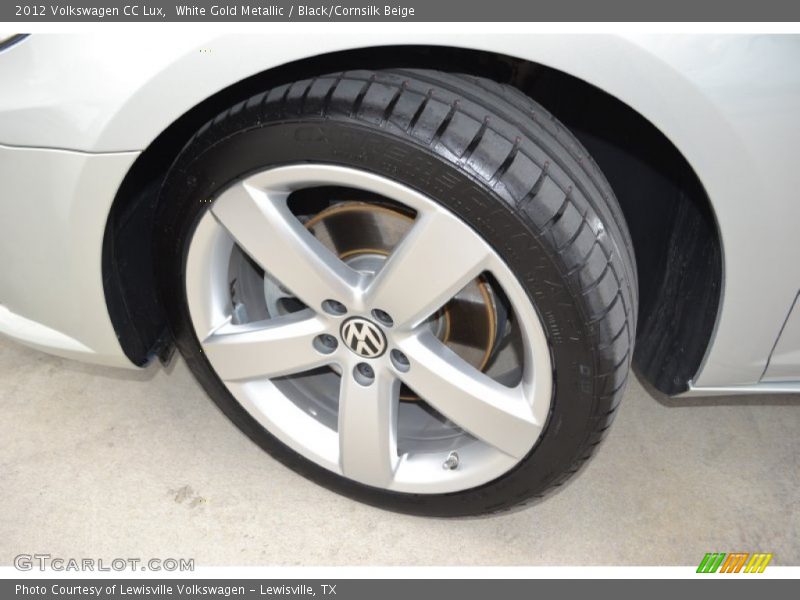 White Gold Metallic / Black/Cornsilk Beige 2012 Volkswagen CC Lux