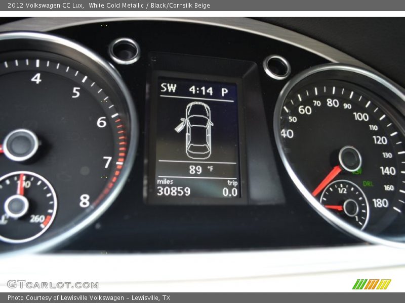 White Gold Metallic / Black/Cornsilk Beige 2012 Volkswagen CC Lux