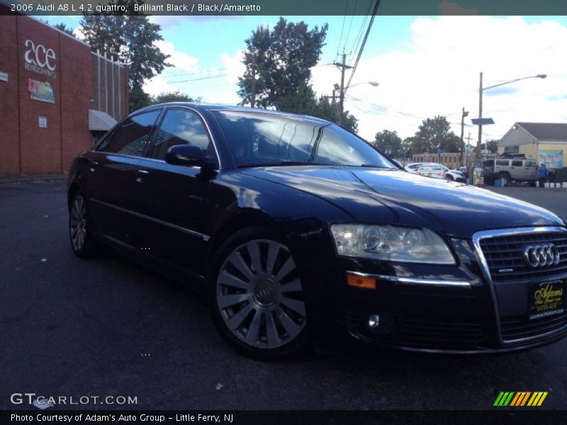 Brilliant Black / Black/Amaretto 2006 Audi A8 L 4.2 quattro