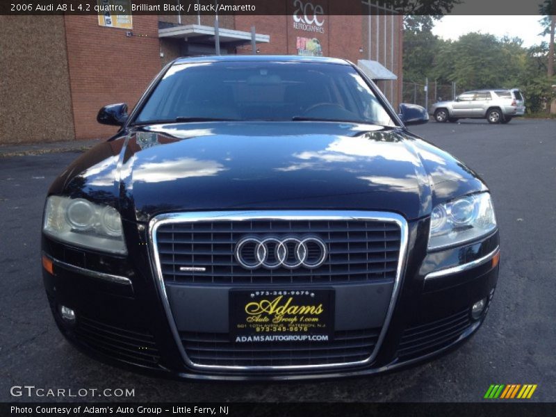Brilliant Black / Black/Amaretto 2006 Audi A8 L 4.2 quattro
