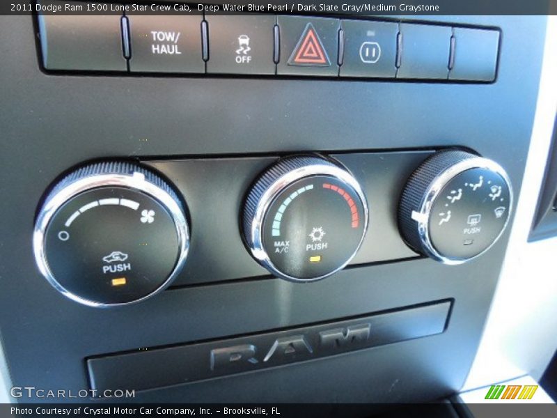 Deep Water Blue Pearl / Dark Slate Gray/Medium Graystone 2011 Dodge Ram 1500 Lone Star Crew Cab