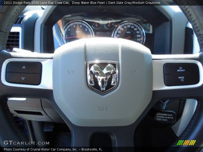 Deep Water Blue Pearl / Dark Slate Gray/Medium Graystone 2011 Dodge Ram 1500 Lone Star Crew Cab