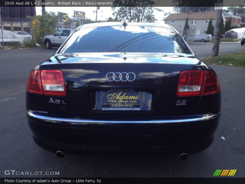 Brilliant Black / Black/Amaretto 2006 Audi A8 L 4.2 quattro