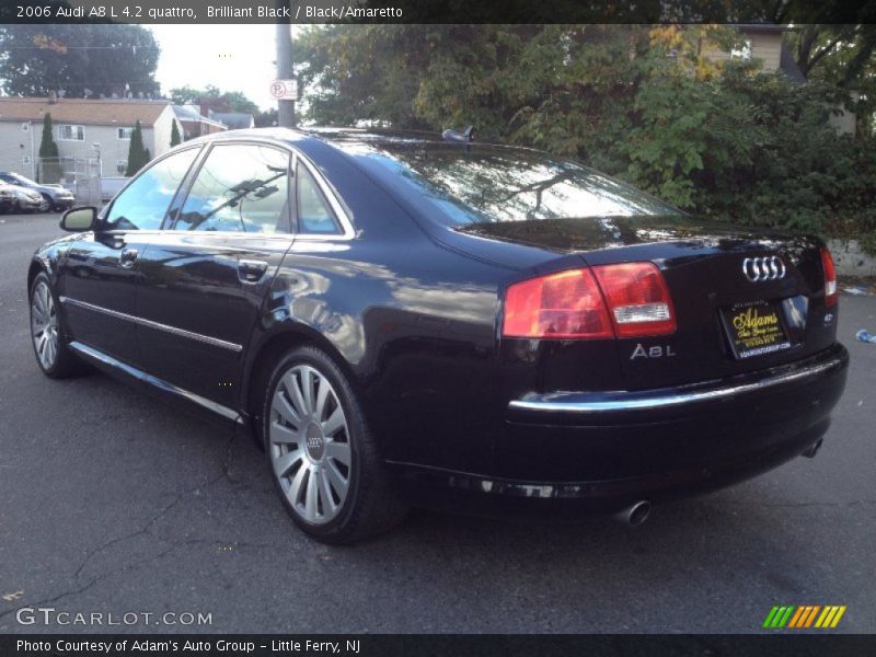 Brilliant Black / Black/Amaretto 2006 Audi A8 L 4.2 quattro