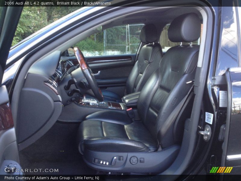 Brilliant Black / Black/Amaretto 2006 Audi A8 L 4.2 quattro