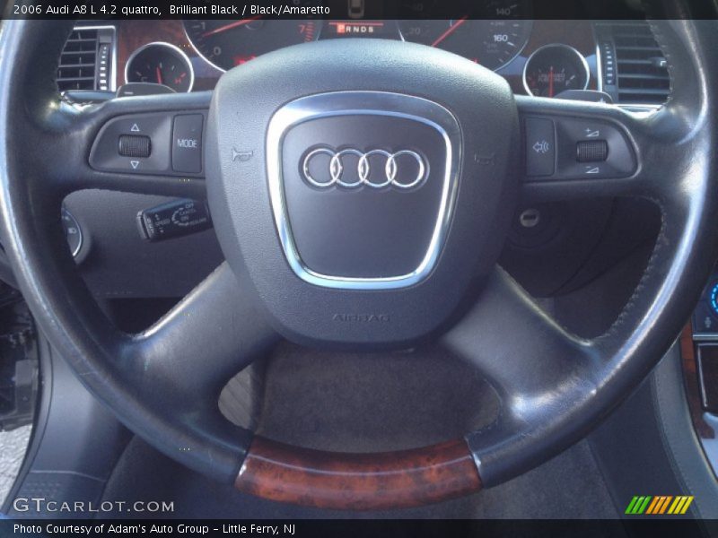 Brilliant Black / Black/Amaretto 2006 Audi A8 L 4.2 quattro