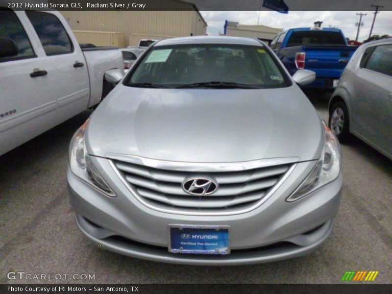 Radiant Silver / Gray 2012 Hyundai Sonata GLS