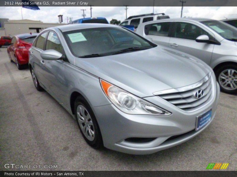Radiant Silver / Gray 2012 Hyundai Sonata GLS