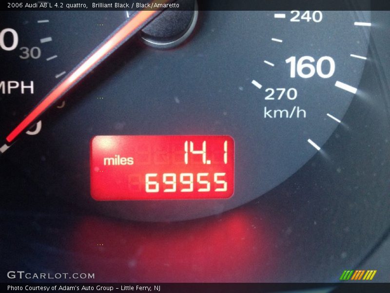 Brilliant Black / Black/Amaretto 2006 Audi A8 L 4.2 quattro