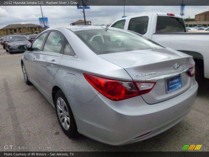 Radiant Silver / Gray 2012 Hyundai Sonata GLS