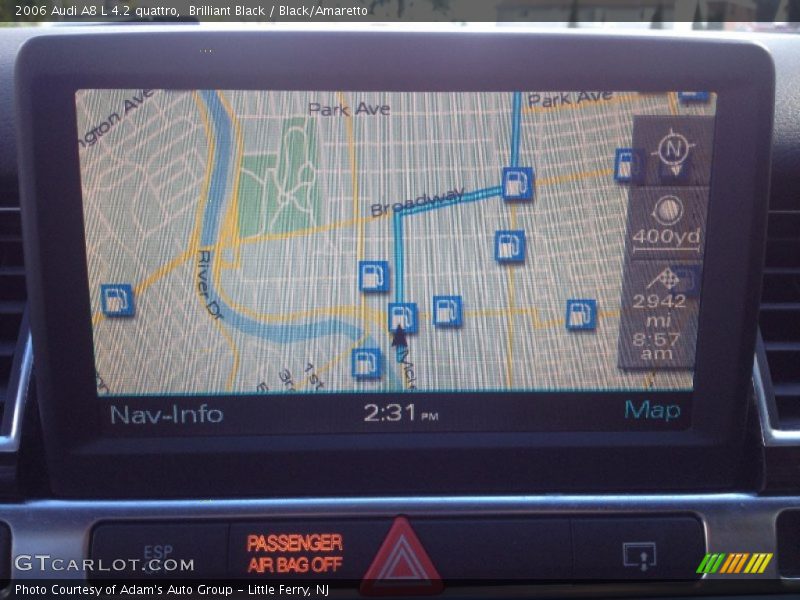 Brilliant Black / Black/Amaretto 2006 Audi A8 L 4.2 quattro