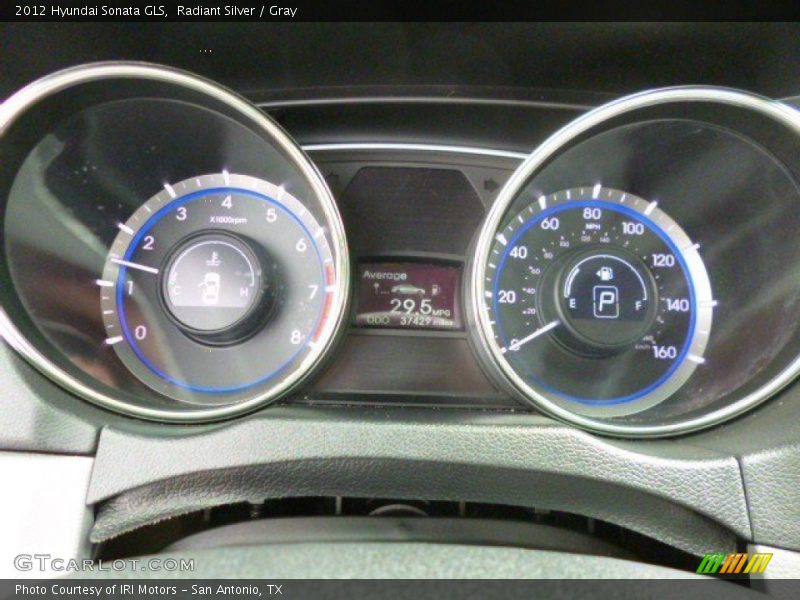 Radiant Silver / Gray 2012 Hyundai Sonata GLS