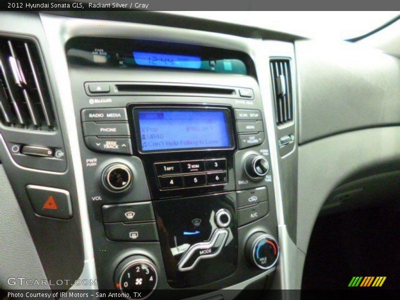 Radiant Silver / Gray 2012 Hyundai Sonata GLS