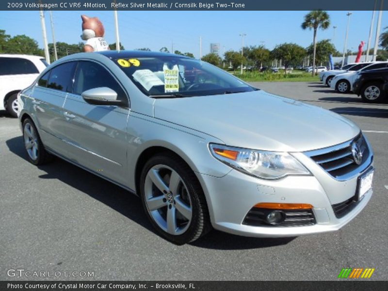Reflex Silver Metallic / Cornsilk Beige Two-Tone 2009 Volkswagen CC VR6 4Motion