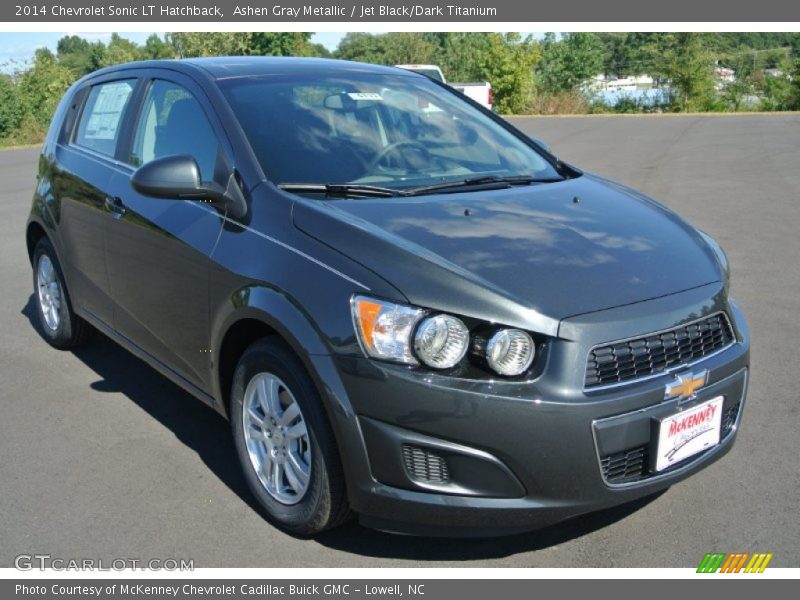 Ashen Gray Metallic / Jet Black/Dark Titanium 2014 Chevrolet Sonic LT Hatchback